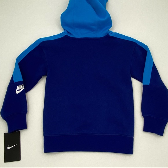 Nike Boys Long Sleeve Pullover Hoodie, Deep Royal Blue NWT - Picture 5 of 5
